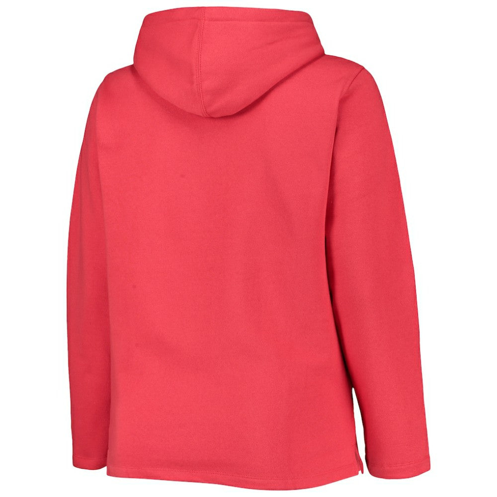 Washington Nationals Soft as a Grape Women's Plus Size Side Split Pullover Hoodie | MLB US