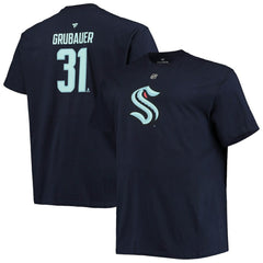 Philipp Grubauer Seattle Kraken Fanatics Big & Tall Name & Number T-Shirt Online
