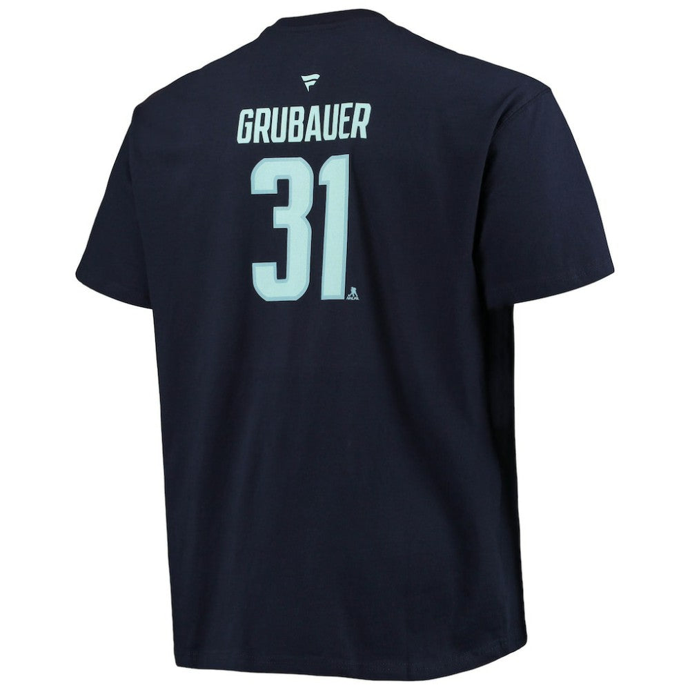 Philipp Grubauer Seattle Kraken Fanatics Big & Tall Name & Number T-Shirt Online