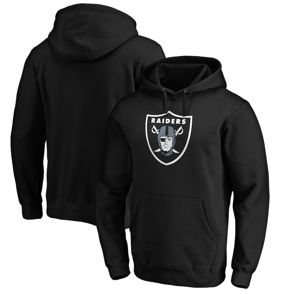 Las Vegas Raiders  Primary Logo Fitted Pullover Hoodie