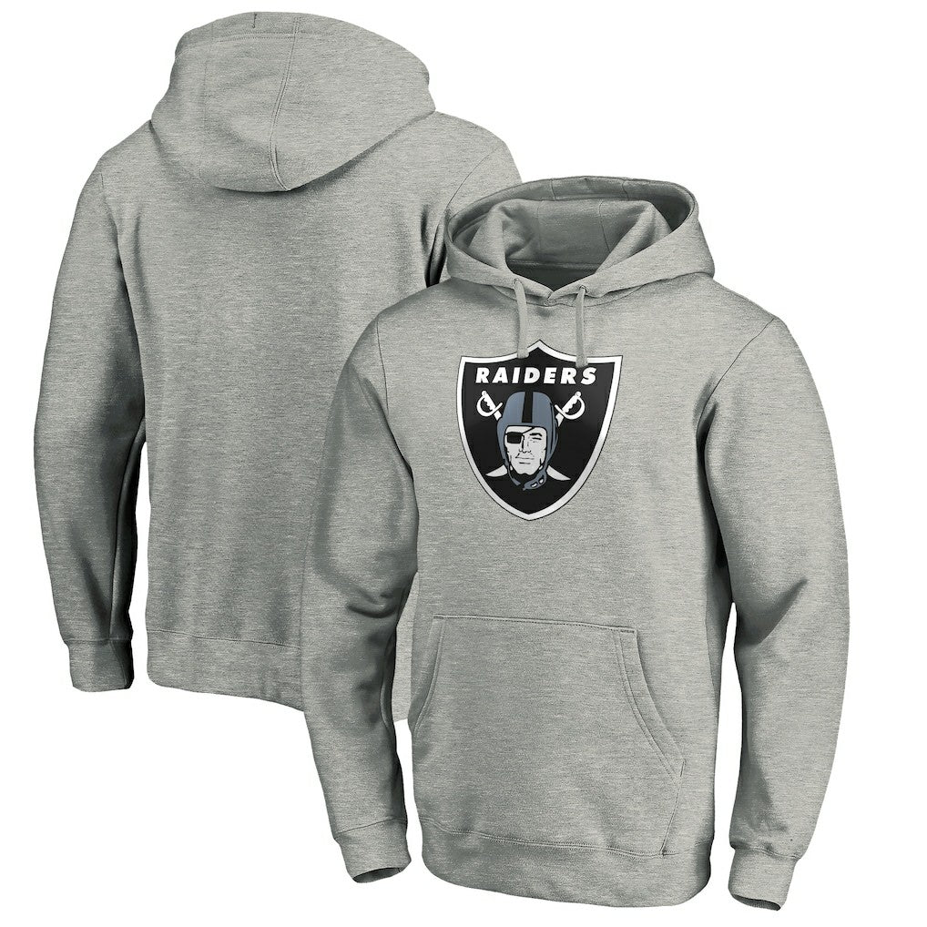 Las Vegas Raiders  Primary Logo Fitted Pullover Hoodie