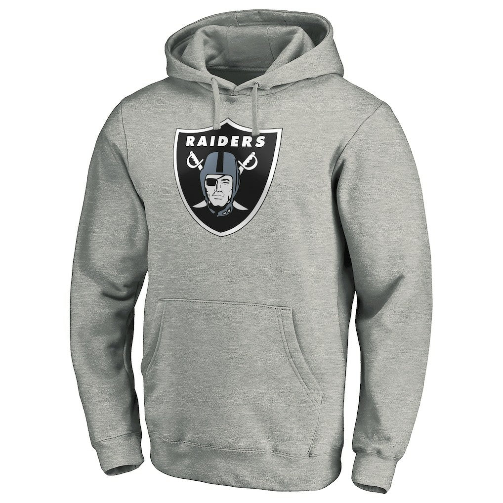 Las Vegas Raiders  Primary Logo Fitted Pullover Hoodie