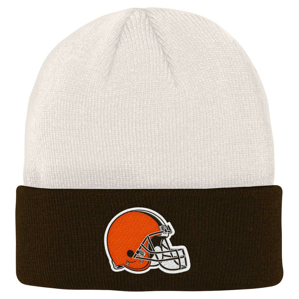 Cleveland Browns  Youth Bone Cuffed Knit Hat