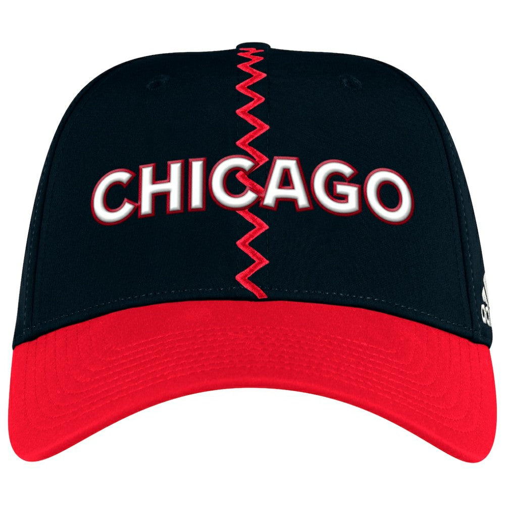 Chicago Blackhawks adidas Reverse Retro 2.0 Flex Hat On Sale