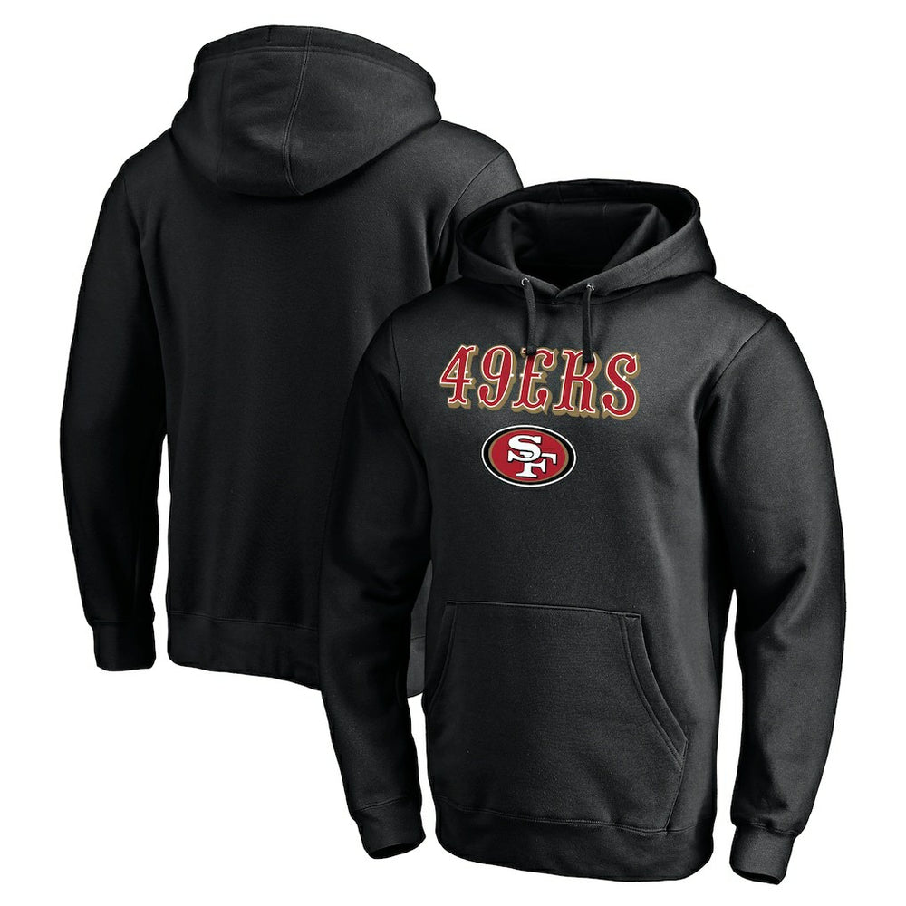 San Francisco 49ers  Logo Team Lockup Fitted Pullover Hoodie