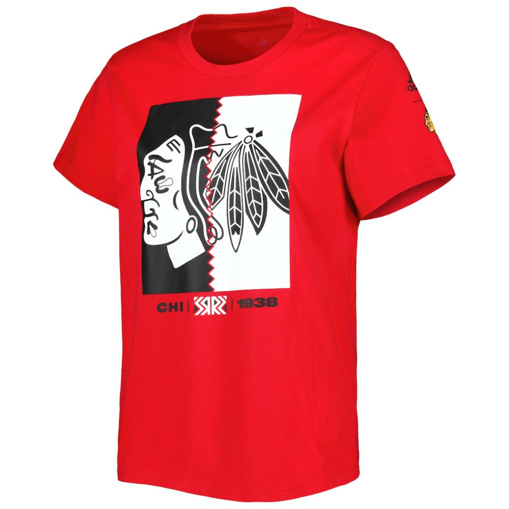 Chicago Blackhawks adidas Women's Reverse Retro Fresh T-Shirt For Sale