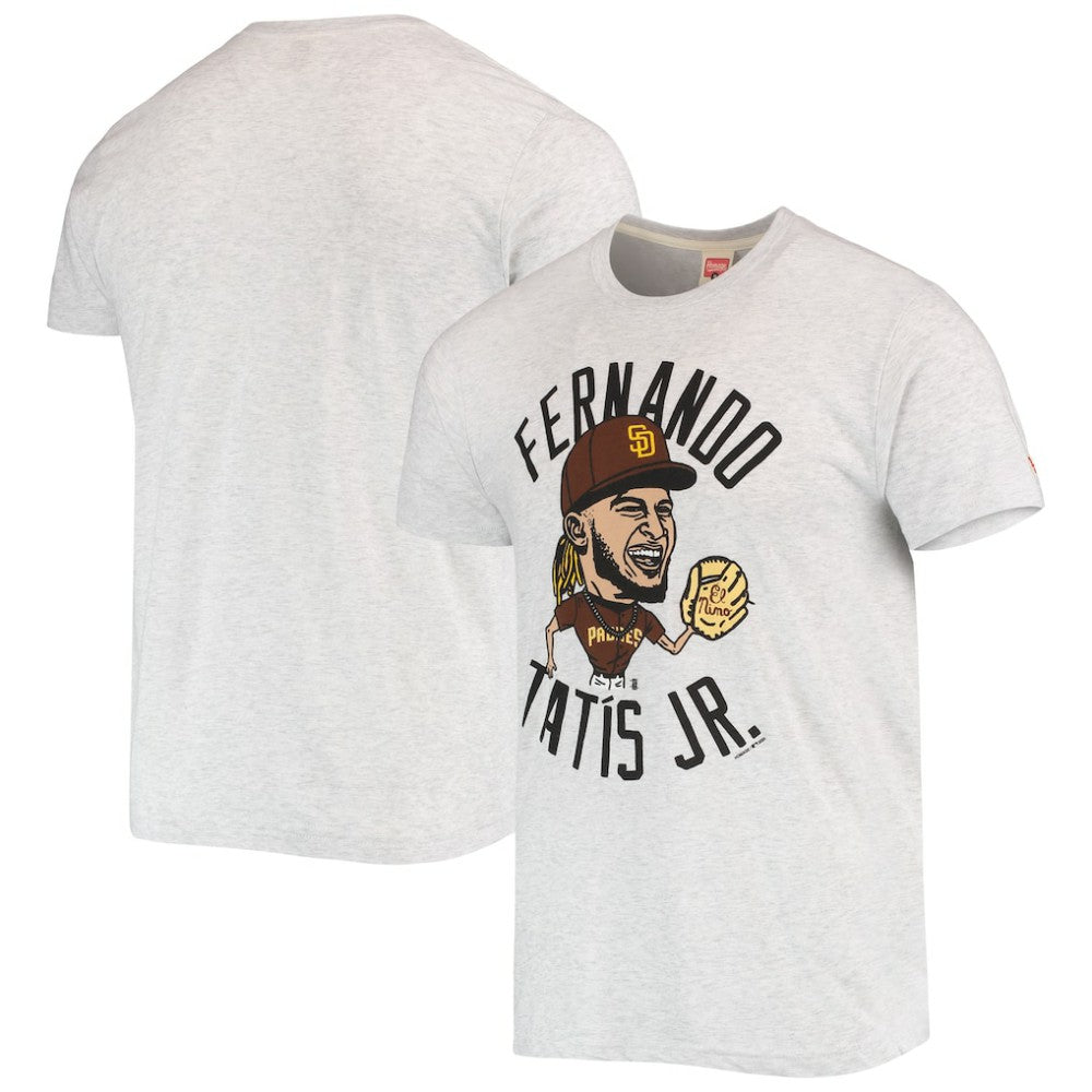 Fernando Tatis Jr. San Diego Padres Homage Caricature Tri-Blend T-Shirt | MLB Discount