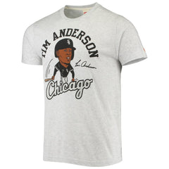 Tim Anderson Chicago White Sox Homage Caricature Tri-Blend T-Shirt | MLB For sale