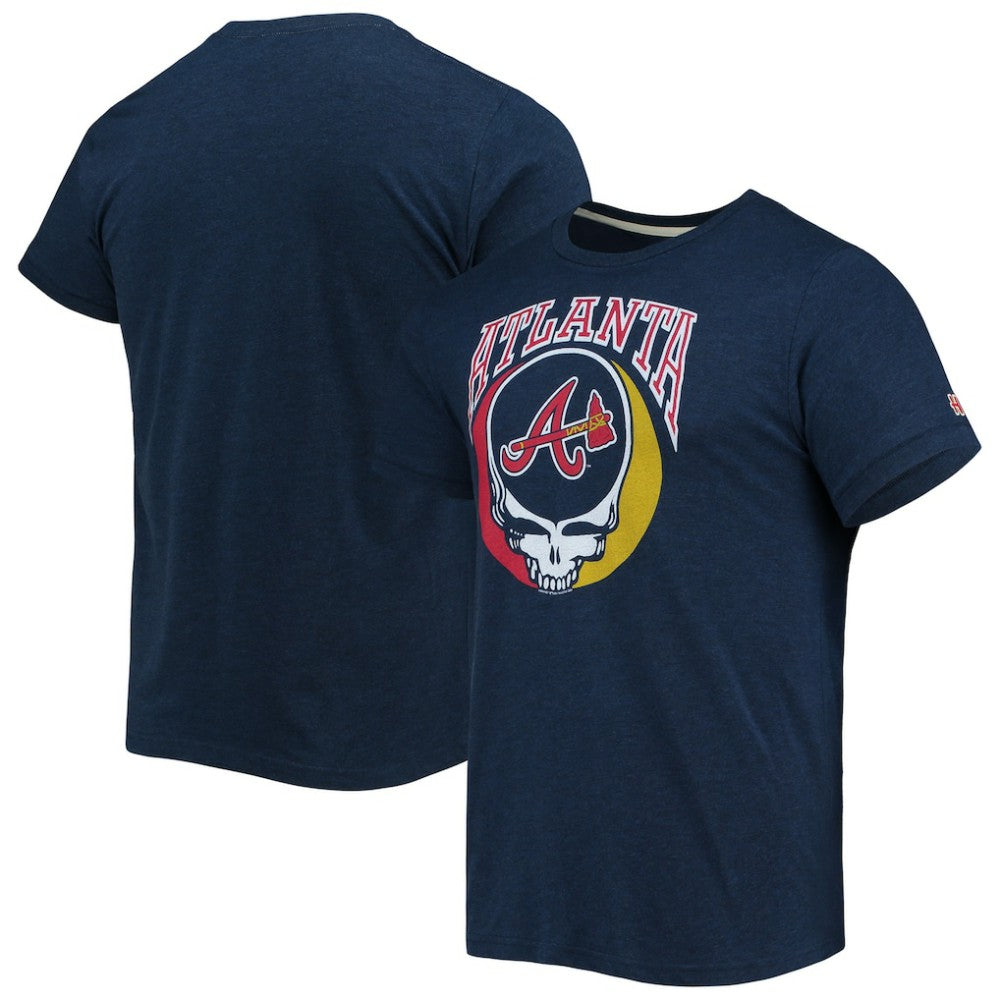 Atlanta Braves Homage Grateful Dead Tri-Blend T-Shirt | MLB Sale