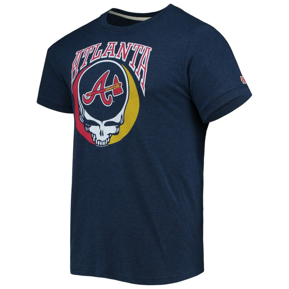 Atlanta Braves Homage Grateful Dead Tri-Blend T-Shirt | MLB Sale