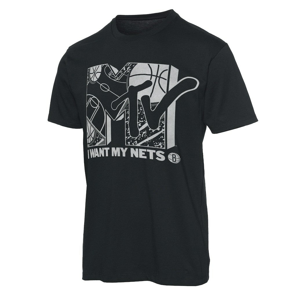 Brooklyn Nets Junk Food NBA x MTV I Want My T-Shirt New