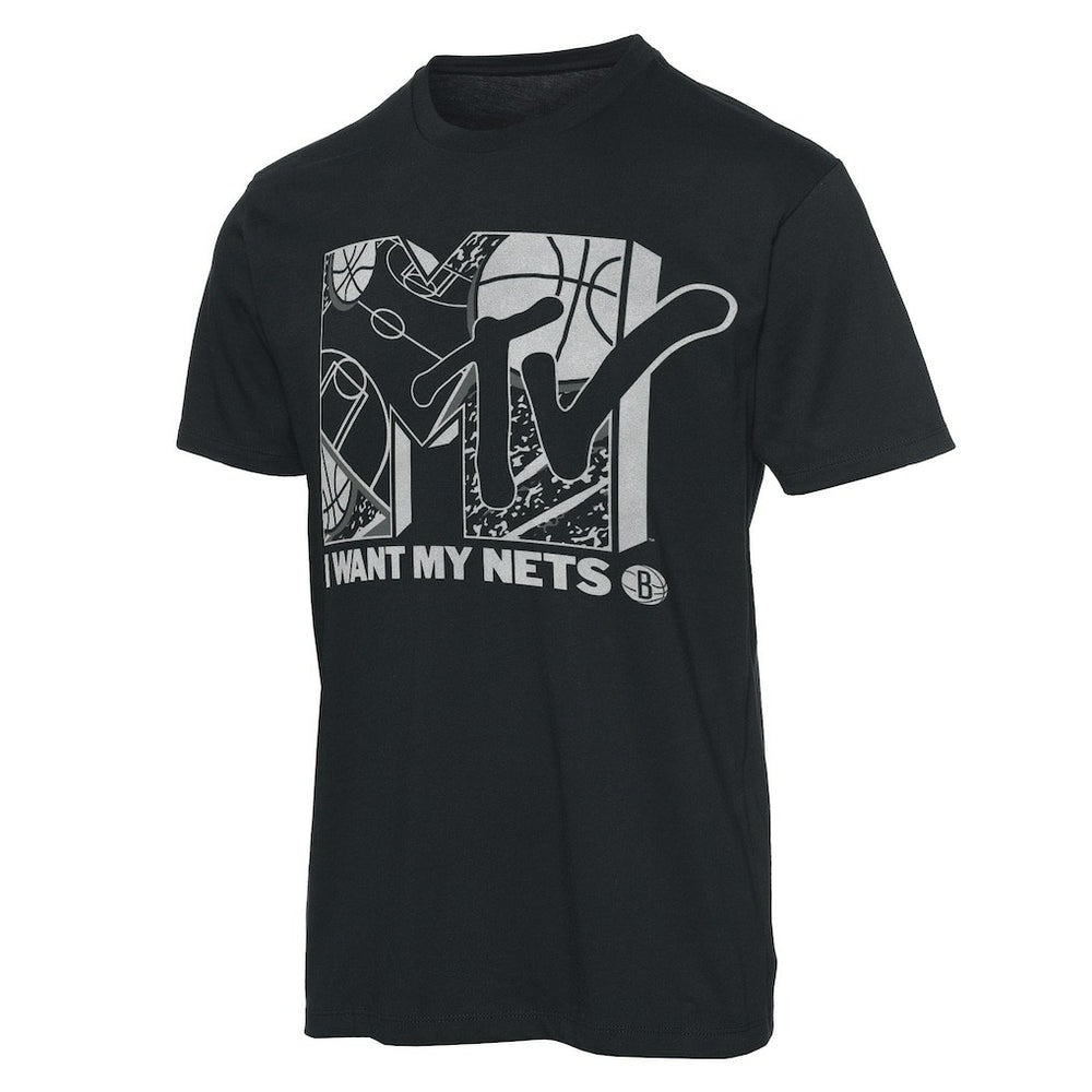 Brooklyn Nets Junk Food NBA x MTV I Want My T-Shirt New