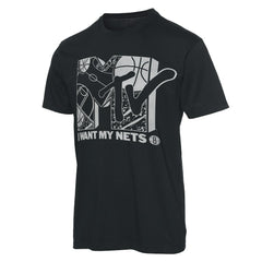 Brooklyn Nets Junk Food NBA x MTV I Want My T-Shirt New