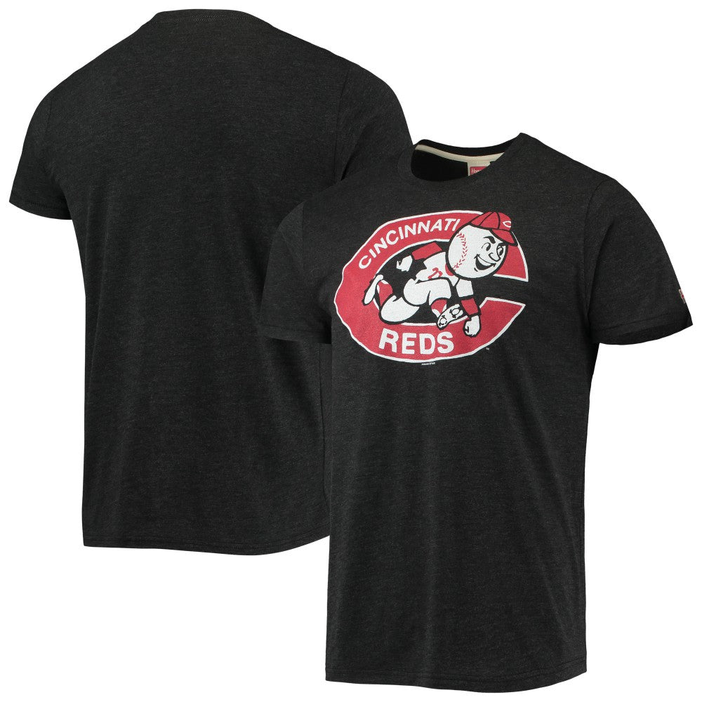 Cincinnati Reds Homage Hand-Drawn Logo Tri-Blend T-Shirt | MLB On Sale