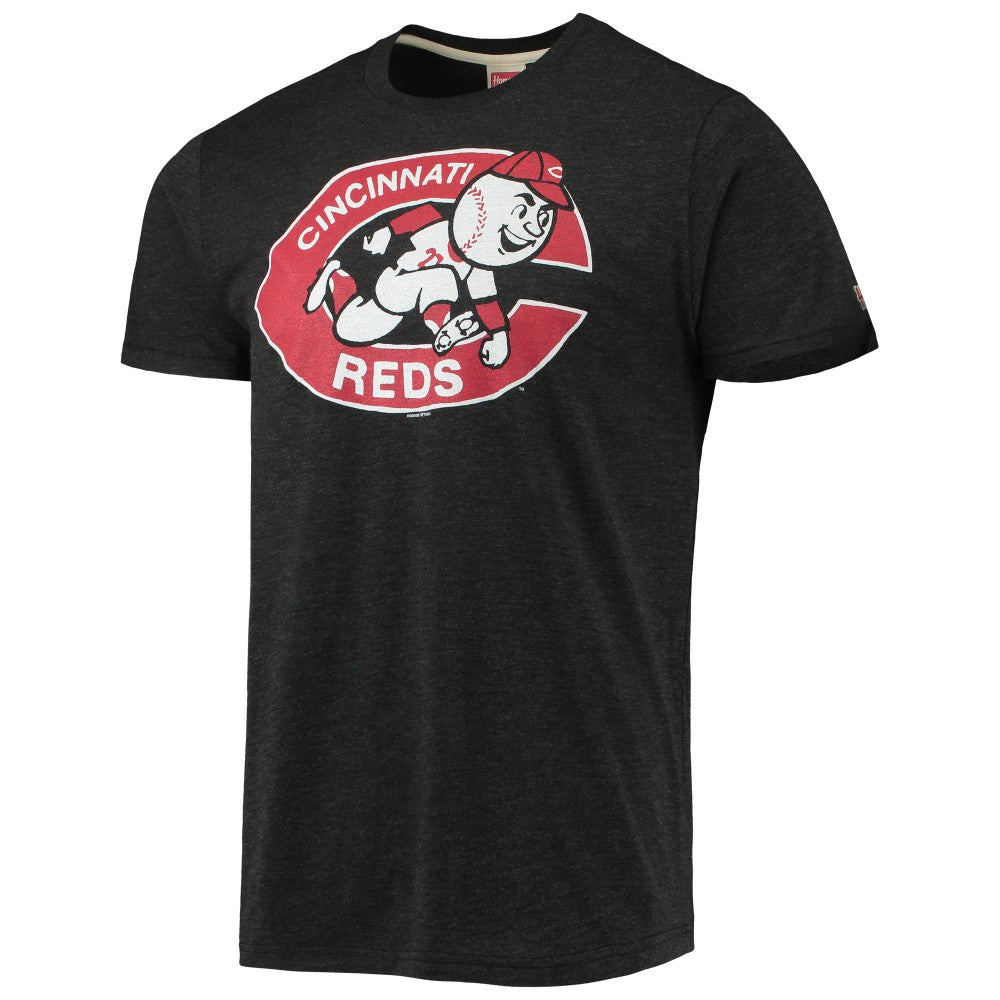 Cincinnati Reds Homage Hand-Drawn Logo Tri-Blend T-Shirt | MLB On Sale