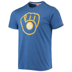 Milwaukee Brewers Homage Hand-Drawn Logo Tri-Blend T-Shirt | MLB New