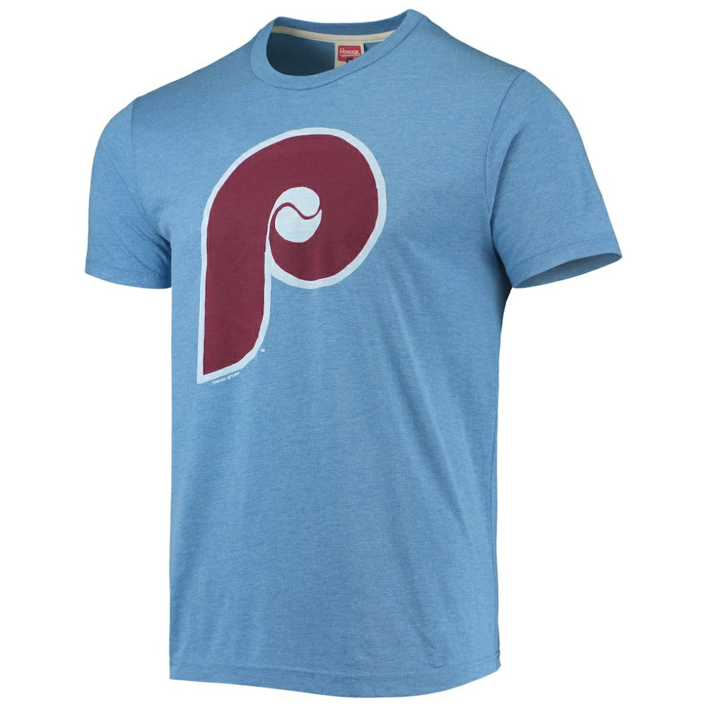 Philadelphia Phillies Homage Hand-Drawn Logo Tri-Blend T-Shirt | MLB Online