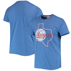 Texas Rangers Homage Hand-Drawn Logo Tri-Blend T-Shirt | MLB Discount