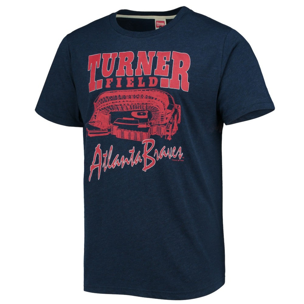 Atlanta Braves Homage Stadium Tri-Blend T-Shirt | MLB On Sale