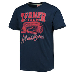 Atlanta Braves Homage Stadium Tri-Blend T-Shirt | MLB On Sale