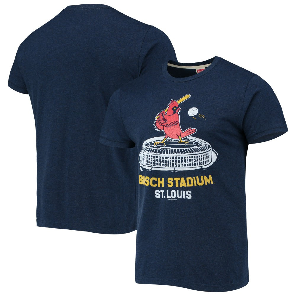 St. Louis Cardinals Homage Busch Stadium Tri-Blend T-Shirt | MLB New