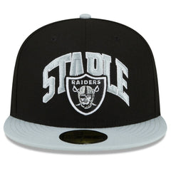 Las Vegas Raiders New Era NFL x Staple Collection 59FIFTY Fitted Hat