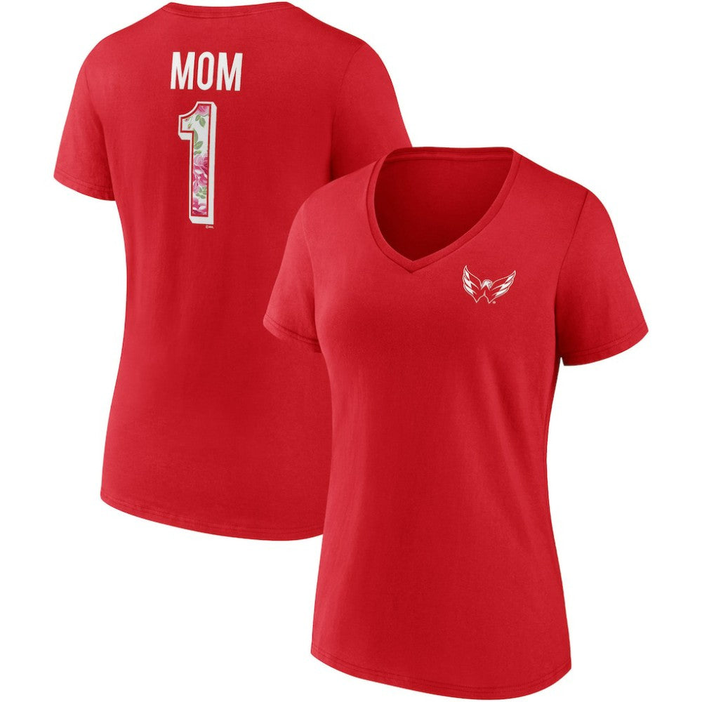 Washington Capitals Fanatics Women's Team Mother's Day V-Neck T-Shirt Online