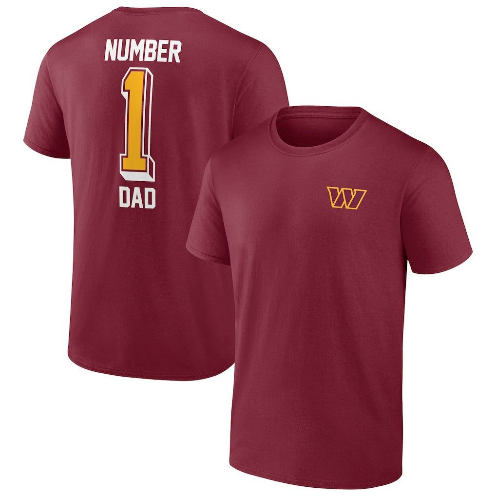 Washington Commanders Fanatics Team #1 Dad T-Shirt