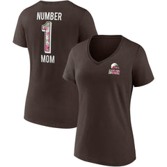 Cleveland Browns Fanatics Women's Team Mother's Day V-Neck T-Shirt