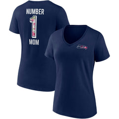 Seattle Seahawks Fanatics Women's Team Mother's Day V-Neck T-Shirt