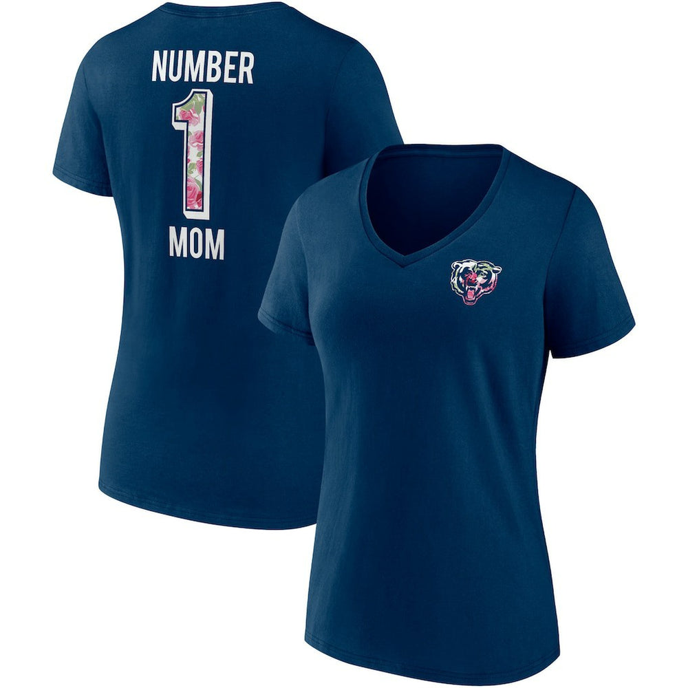 Chicago Bears Fanatics Women's Team Mother's Day V-Neck T-Shirt