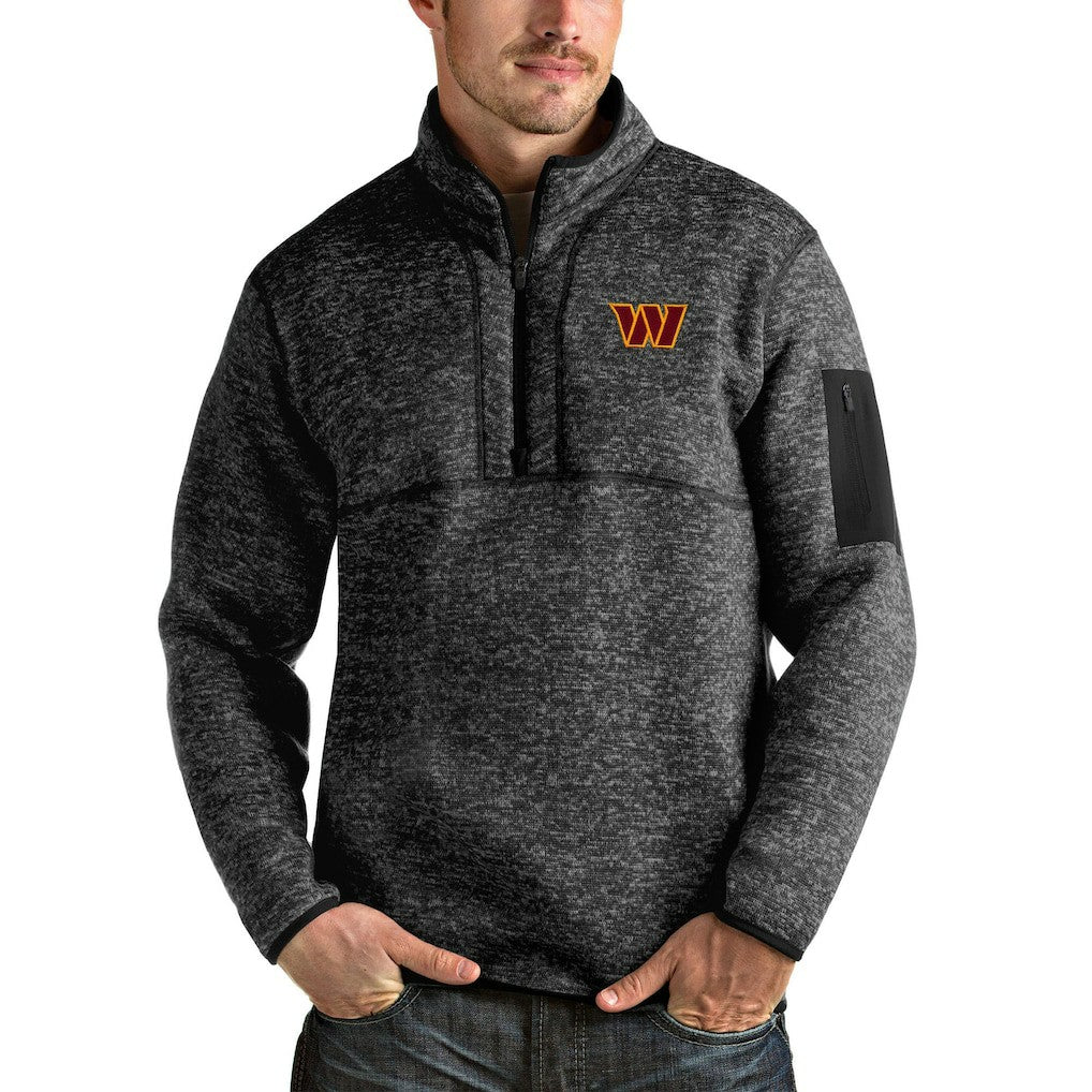 Washington Commanders  Antigua Fortune Quarter-Zip Pullover Jacket