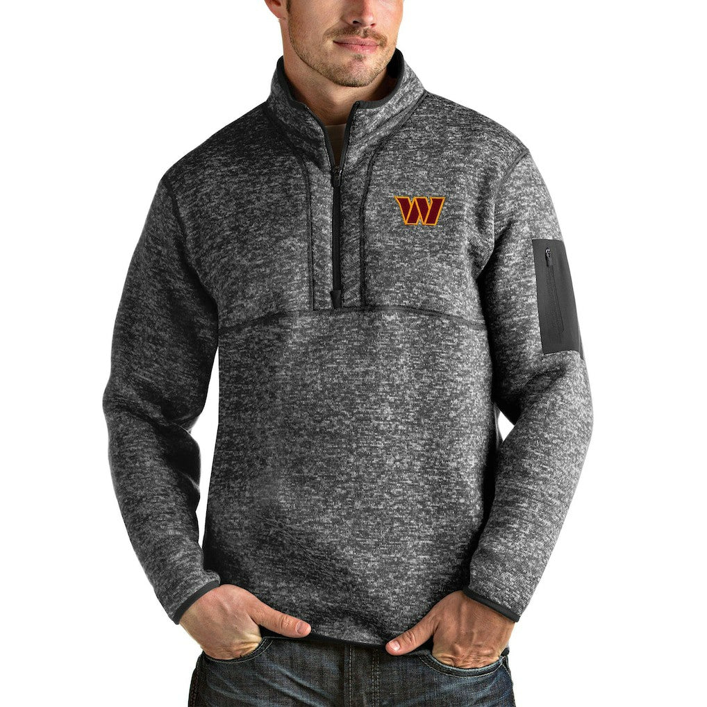 Washington Commanders  Antigua Fortune Quarter-Zip Pullover Jacket
