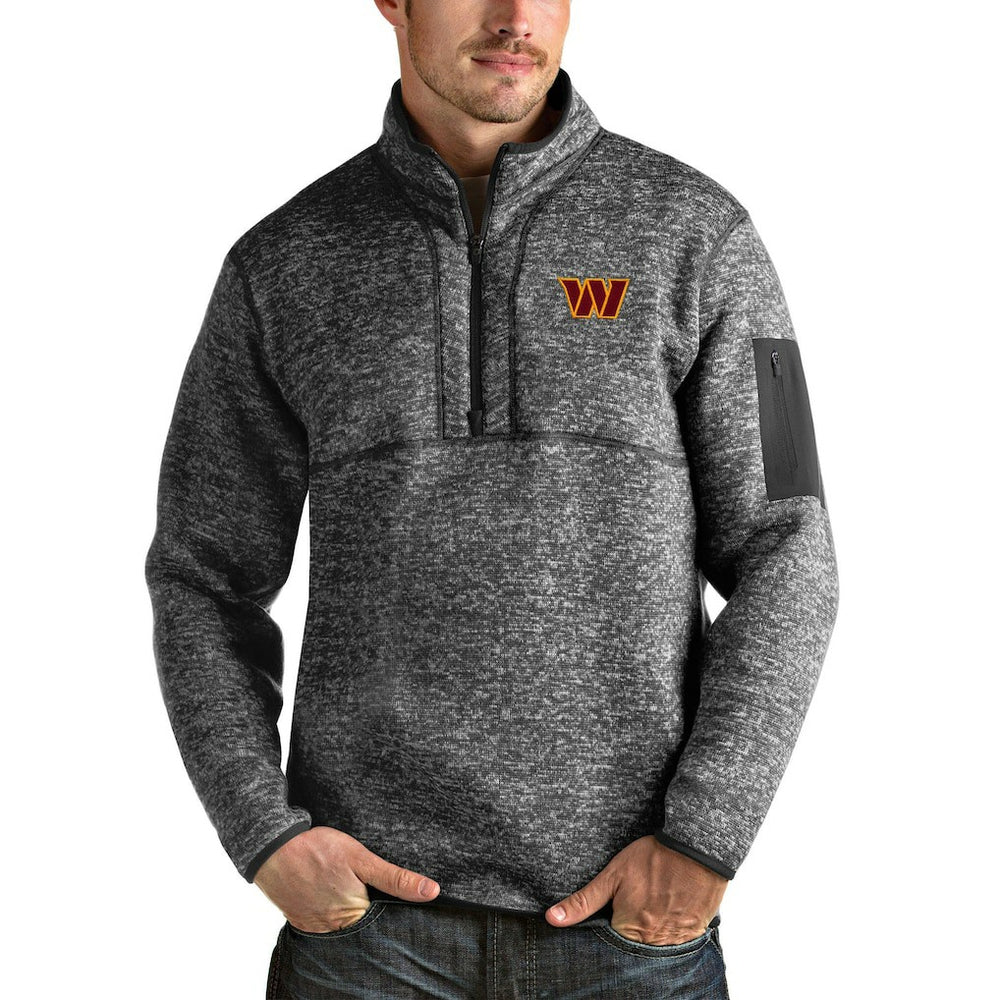 Washington Commanders  Antigua Fortune Quarter-Zip Pullover Jacket