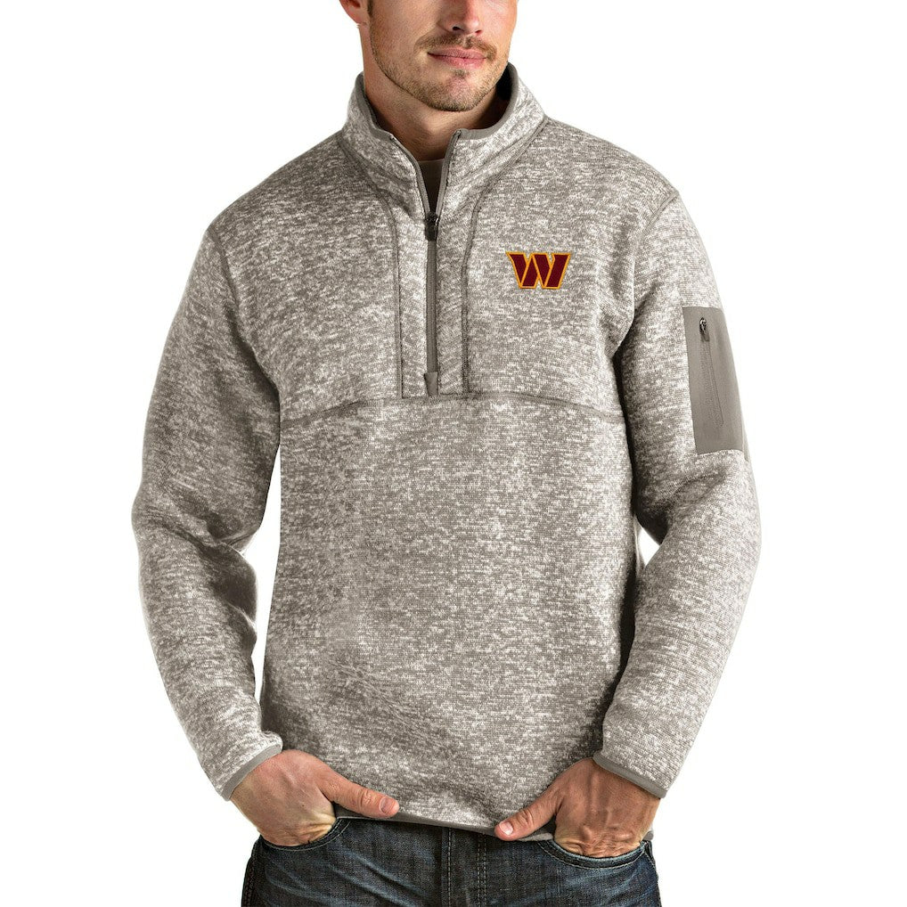 Washington Commanders  Antigua Fortune Quarter-Zip Pullover Jacket