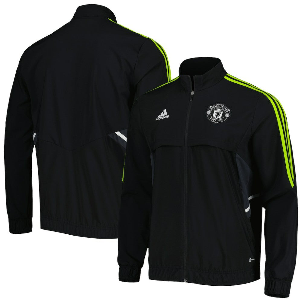 Manchester United Presentation AEROREADY Full-Zip Jacket Black - Adidas