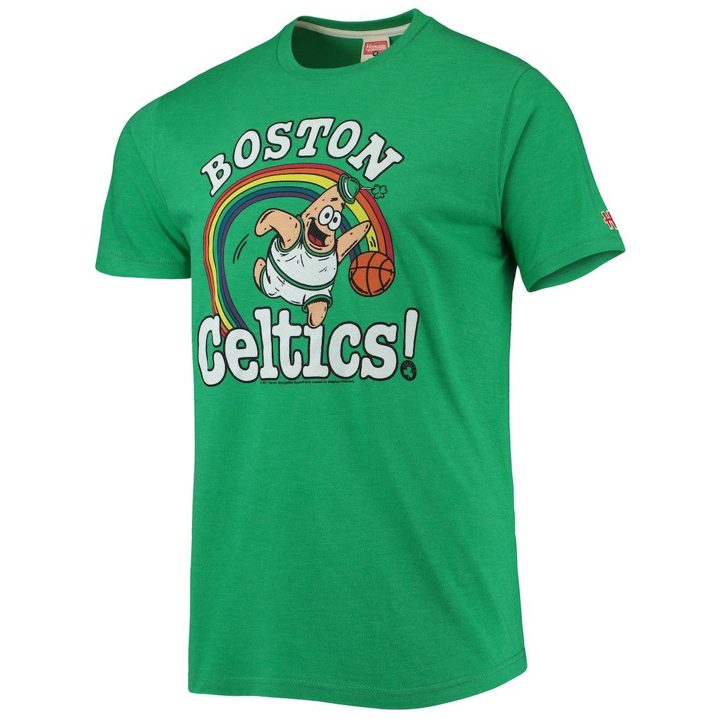 Boston Celtics Homage NBA x Spongebob Collab Tri-Blend T-Shirt Online