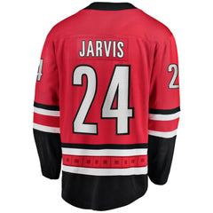 Seth Jarvis Carolina Hurricanes Fanatics Alternate Breakaway Player Jersey Sale