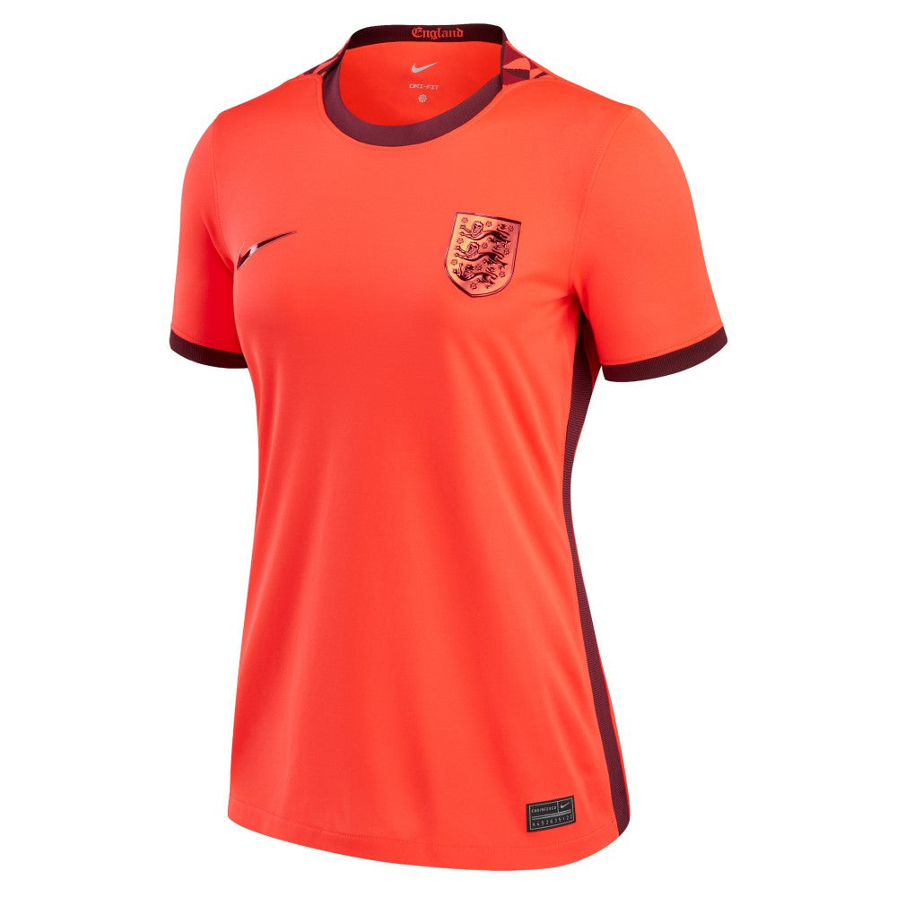 England Women's National Team Women's 2022/23 Away Replica Blank Jersey Red - Nike