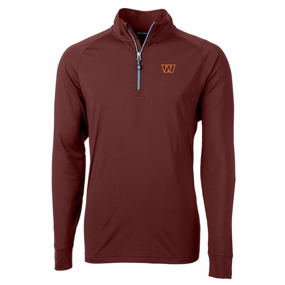 Washington Commanders  Cutter & Buck Adapt Eco Stretch Quarter-Zip Pullover Jacket