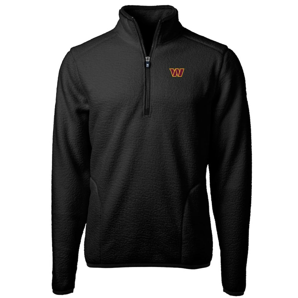 Washington Commanders  Cutter & Buck Cascade Eco Sherpa Fleece Quarter-Zip Pullover Jacket