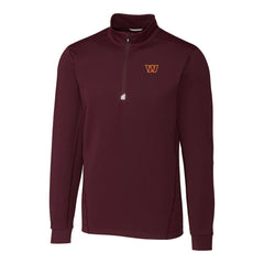 Washington Commanders  Cutter & Buck Traverse Stretch Quarter-Zip Pullover Jacket