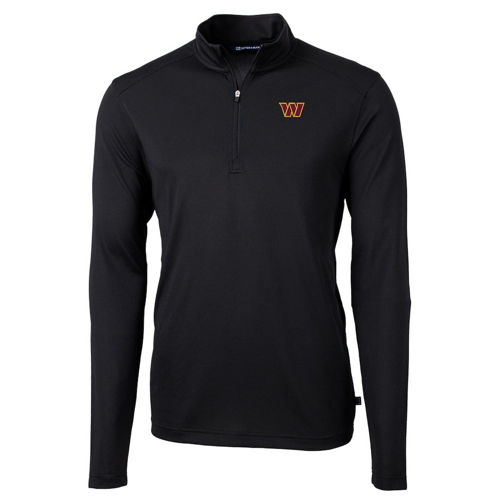 Washington Commanders  Cutter & Buck Virtue Eco Pique Half-Zip Pullover Jacket