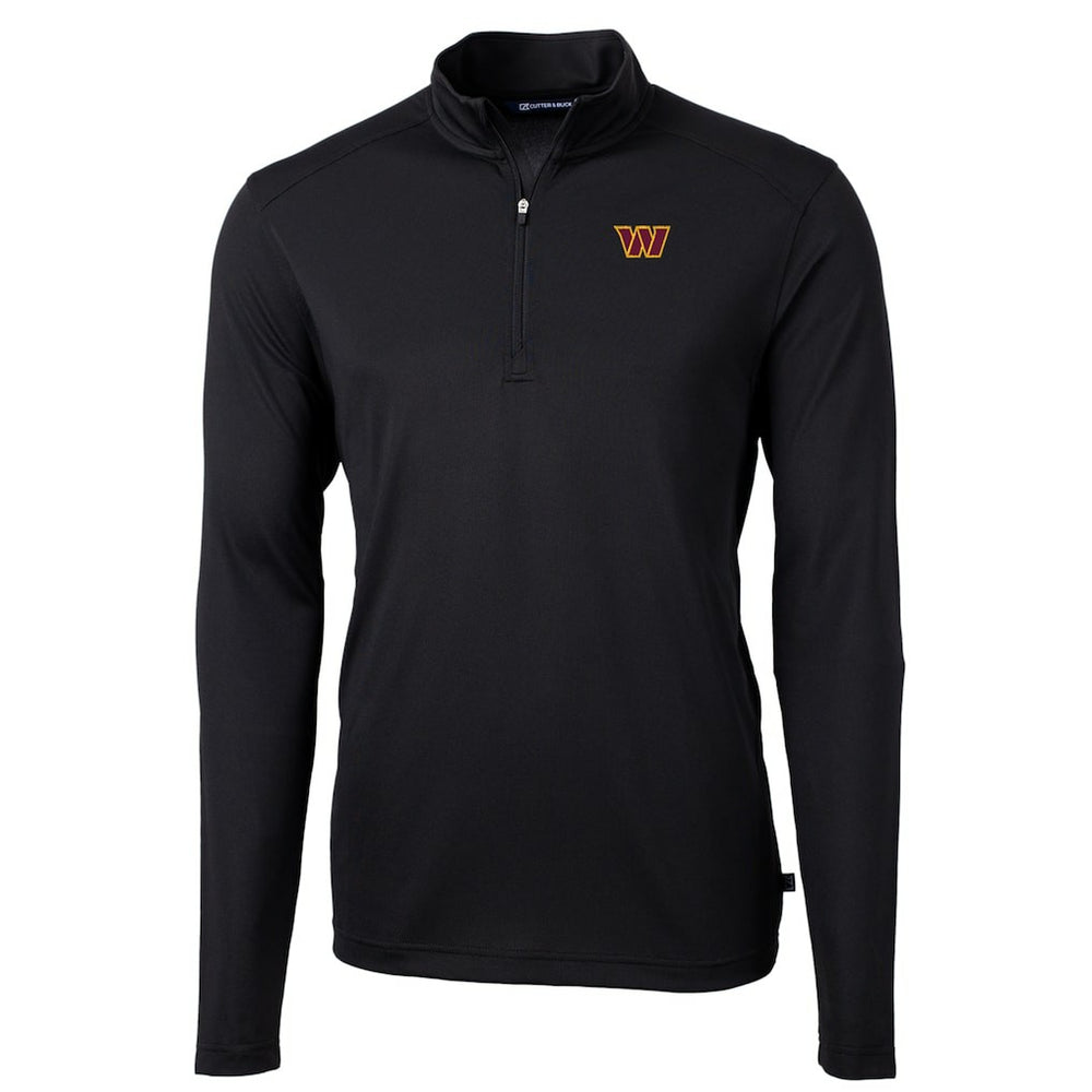 Washington Commanders  Cutter & Buck Virtue Eco Pique Half-Zip Pullover Jacket