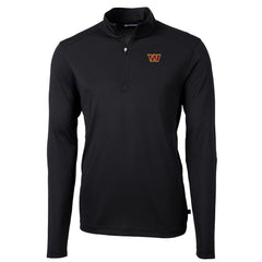 Washington Commanders  Cutter & Buck Virtue Eco Pique Half-Zip Pullover Jacket