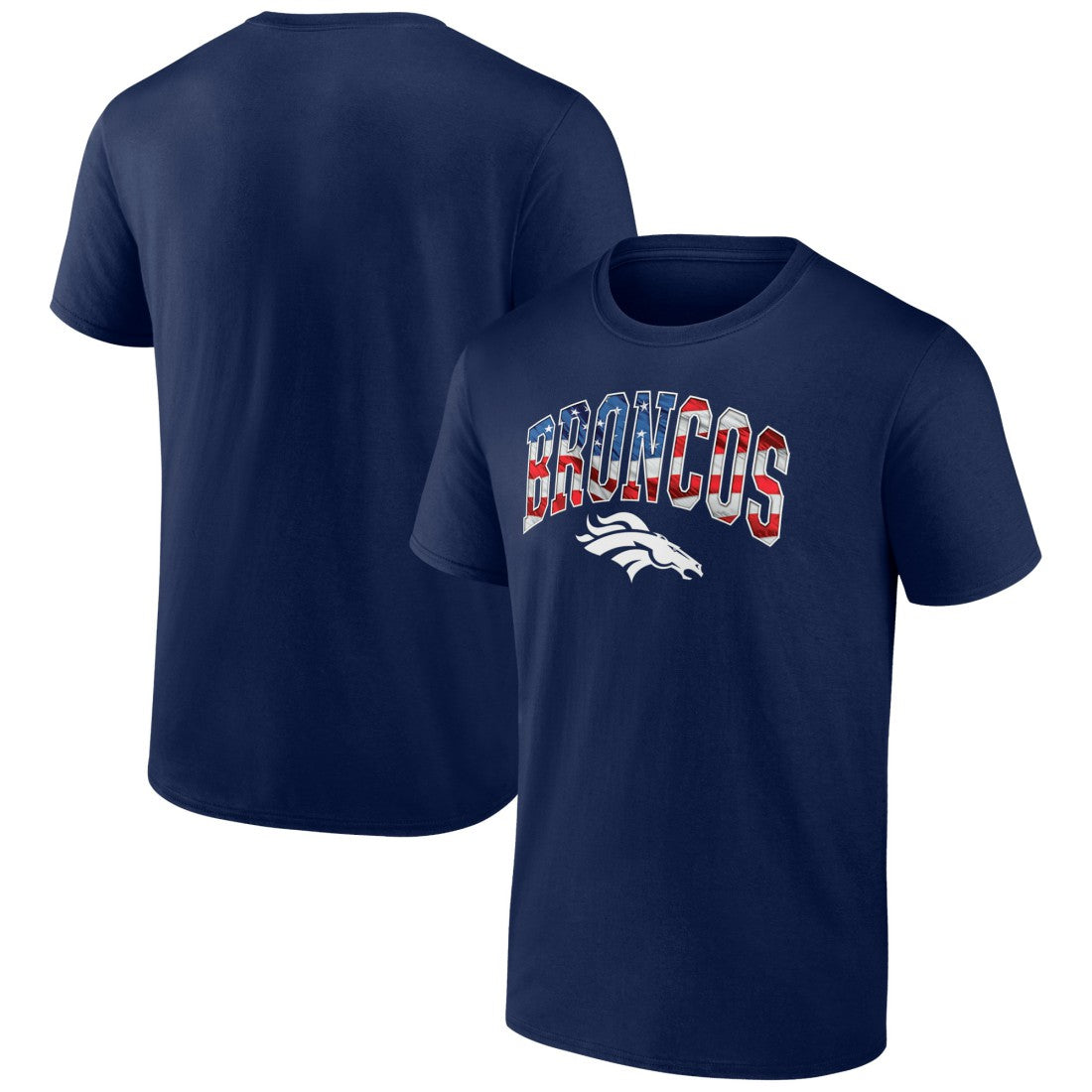 Denver Broncos  Banner Wave Logo T-Shirt