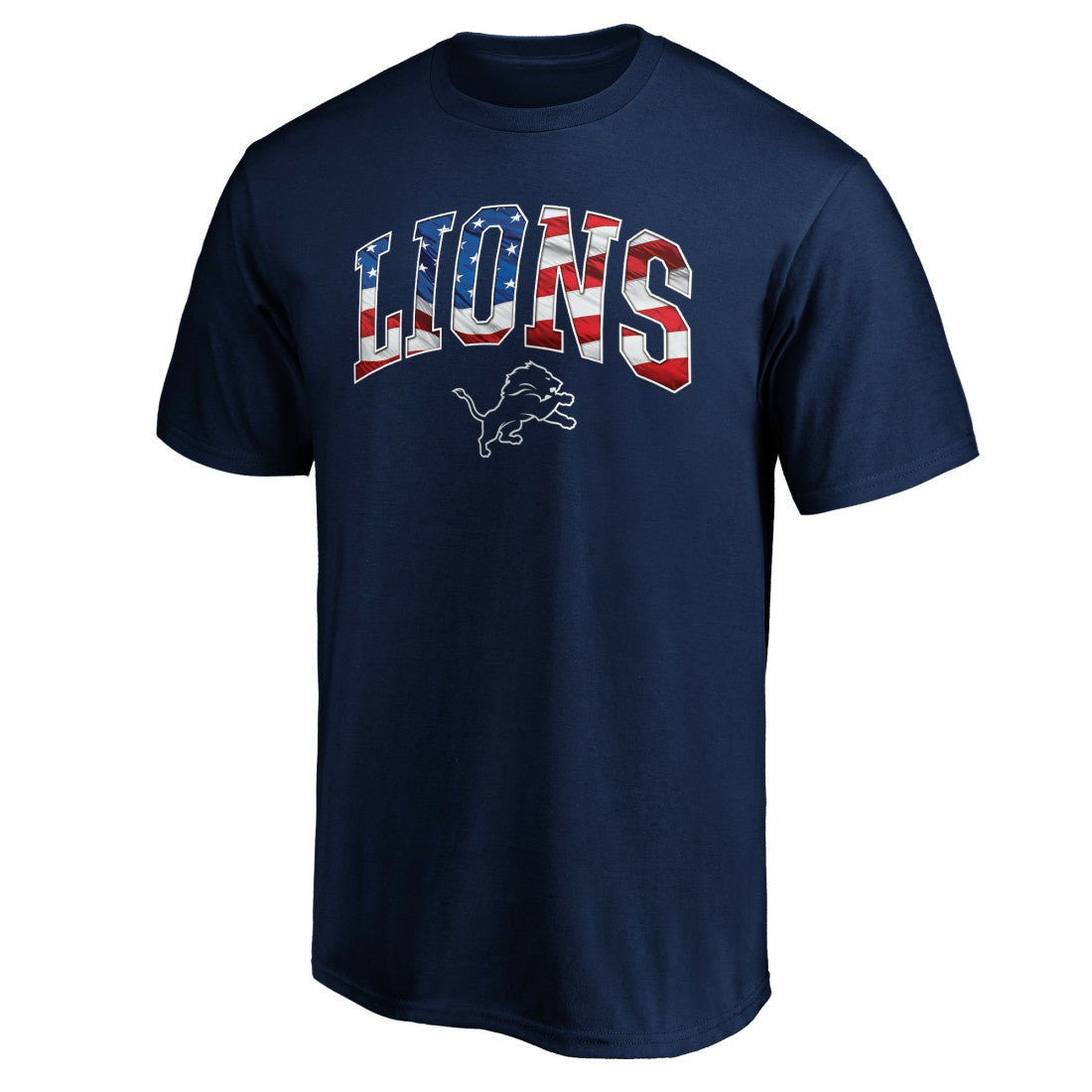 Detroit Lions  Banner Wave Logo T-Shirt