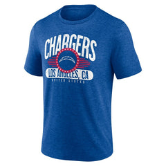 Los Angeles Chargers  Badge of Honor Tri-Blend T-Shirt