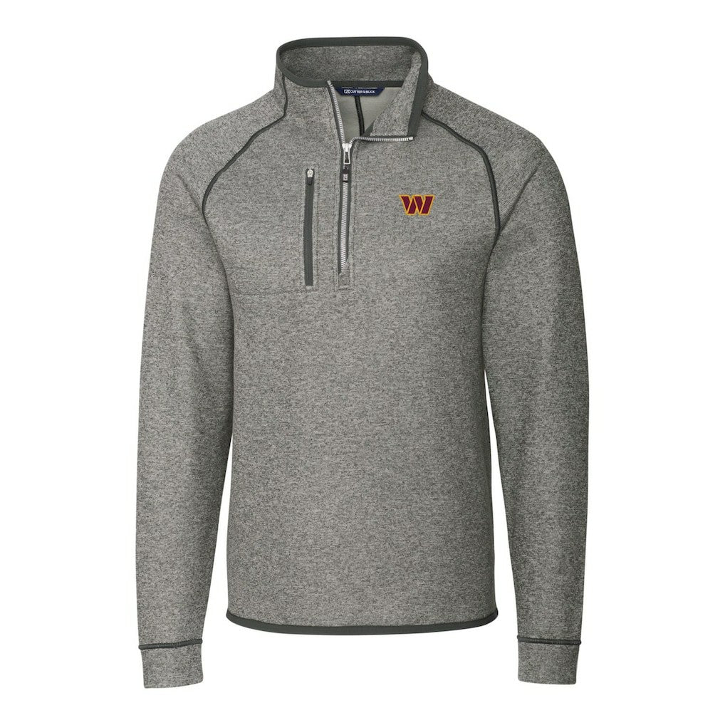 Washington Commanders  Cutter & Buck Big & Tall Mainsail Half-Zip Pullover Jacket