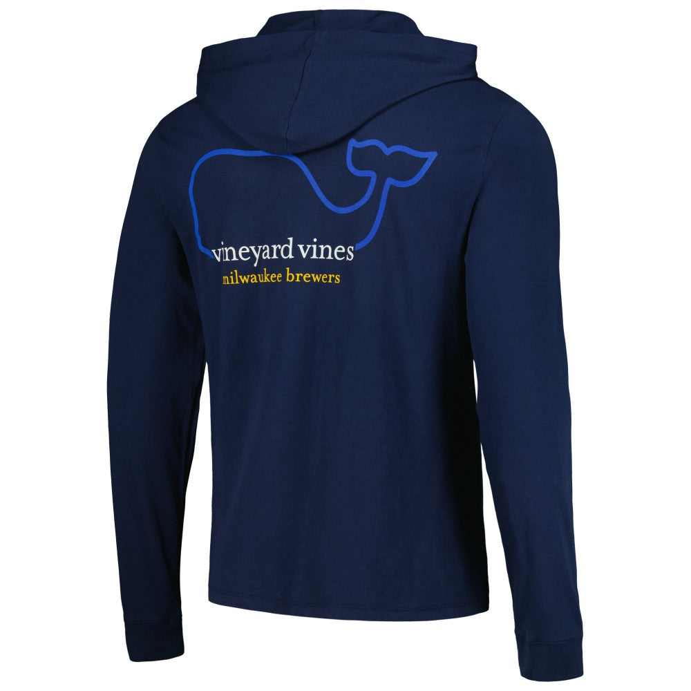 Milwaukee Brewers Vineyard Vines Long Sleeve Hoodie T-Shirt | MLB Outlet